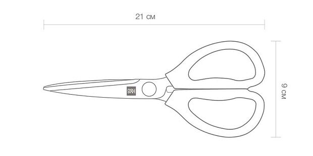 Кухонные ножницы HuoHou Hot Kitchen Scissors HU0025 (Black/Черный) - 16