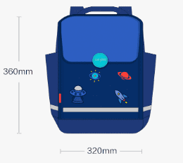 Рюкзак Xiaomi Childish Fun Burden Reduction Bag (Blue/Синий) - 5