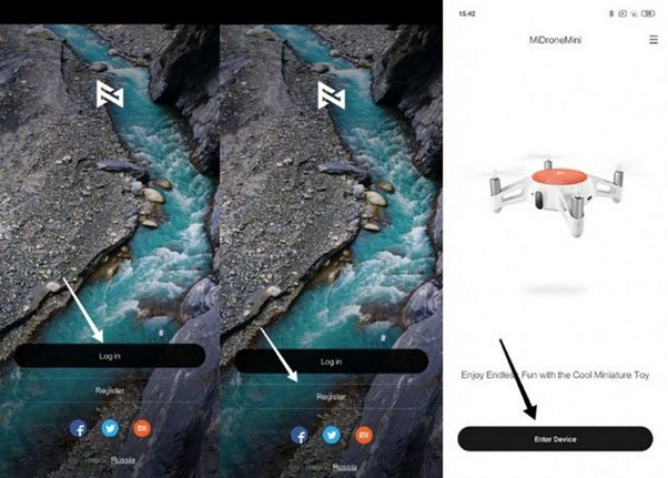 Процесс подключения Xiaomi MITU Drone Mini RC к смартфону Этапы подключения квадрокоптера Сяоми к телефону